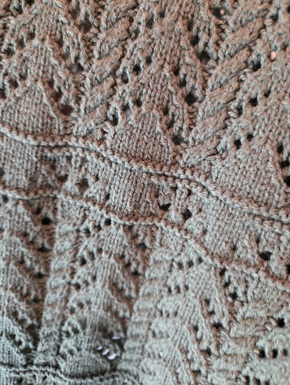 NWOT Anthropologie Olive Openwork Button-Front Cardigan - Picture 6 of 13